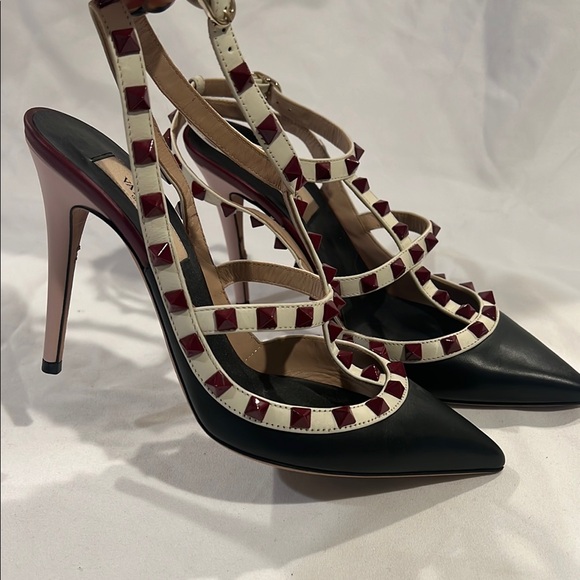 Valentino Black and Red Heels - Picture 2 of 15